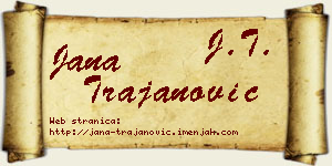 Jana Trajanović vizit kartica